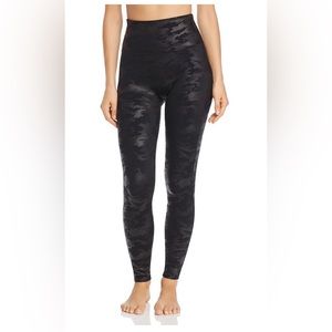 Spanx faux leather, camo leggings